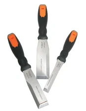 VIM Tools 3-Piece Heavy Duty, Dual Bevel Striking Scrapers Set VIMSSC100 New!