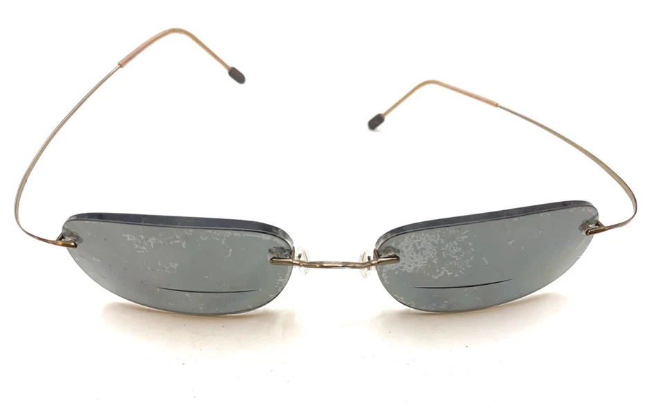 Marcos de gafas Marchon Airlock 700/12S 104 titanio marrón sin montura 59-20 135 Foto 3 de 4