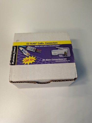 PlatniumTools EZ-RJ45 Cat6+ Connectors - OPEN BOX 87 CONNECTORS ONLY - Afbeelding 2 van 6