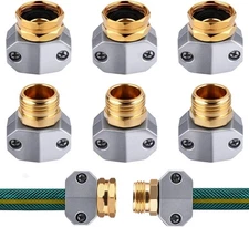 Hose Repair Kit,Garden Hose Connector, Aluminum Alloy Garden Hose End Mender, Ma