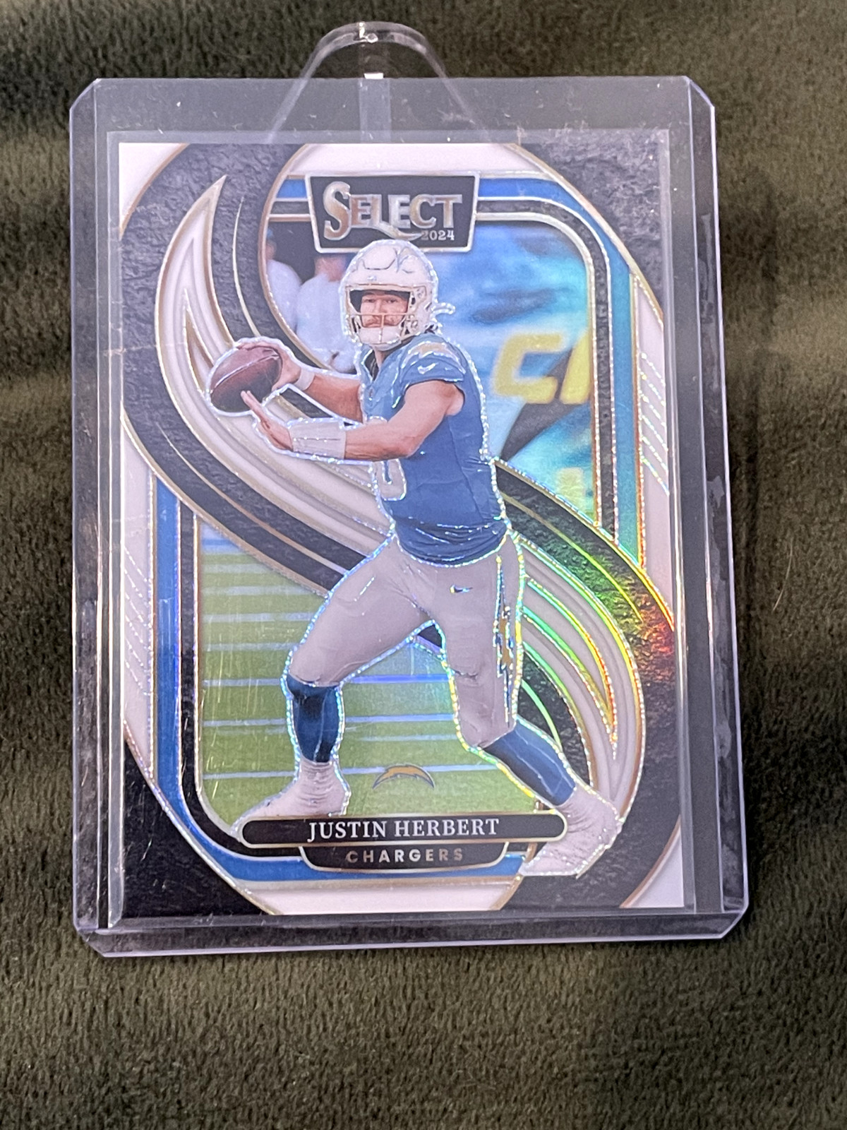 2024 Select Justin Herbert Premier Level White Prizm /35 Chargers Color Match 