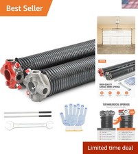 Garage Door Torsion Springs, Pair of 0.218 x 2 x 24inch, Garage Door Springs ...