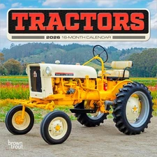 Tractors | 2026 7x14" (Hanging) Monthly Mini Wall Calendar