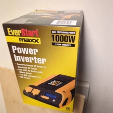 EverStart Maxx 1000 Watt Automotive Power Inverter 120v Outlet USB 12v