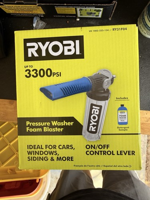 #ad #ad RYOBI Foam Blaster for Gas Electric amp; Cordless Pressure Washers up to 3300 PSI $22.00