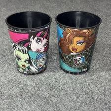 2014 Mattel Monster High Doll 16 Oz Party Cup DesignWare BPA Free USA Made Lot 2