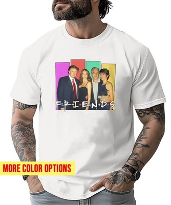Donald Trump And Jeffrey Epstein Best Friends Parody T-shirt H43547 | eBay