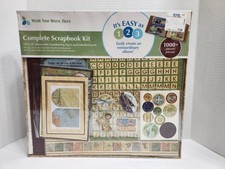 COMPLETE SCRAPBOOK KIT Brand New Sealed 1000 PC 12 X 12 Wish You Were Here Album