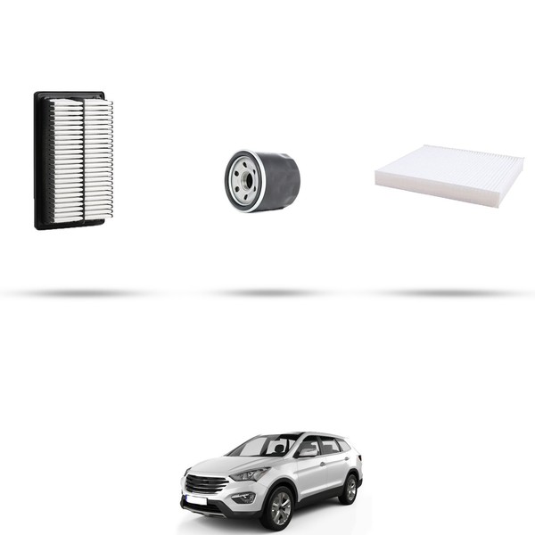Hoffcar Wartungsset - 3 Filter FüR Hyundai Santa Fe Iii 2.4 Gdi 141Kw Ab 2012-image