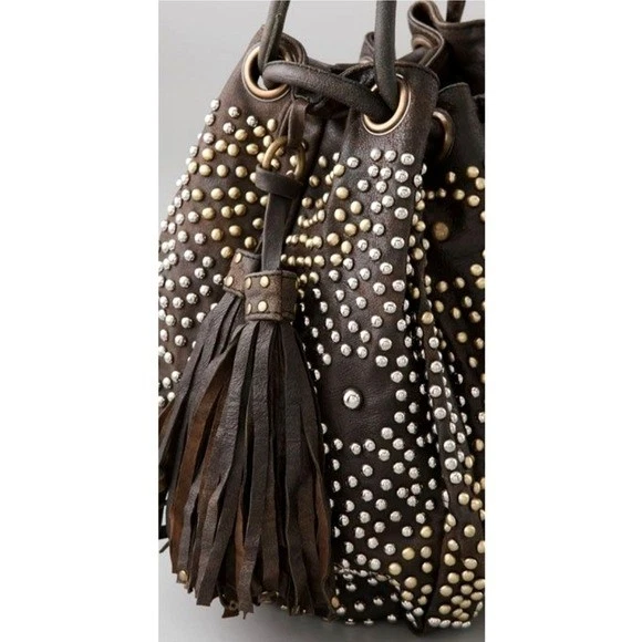 🆕️ $580 Bolso Cleobella Nevh con Cordón Negro Moto Bohemio Baddie Whimsigoth Foto 3 de 4