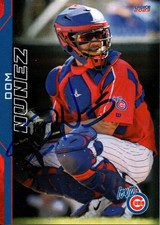Dom Nunez 2023 Iowa Cubs Autographed Signed Card