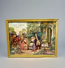 Vintage Advertising Print with Thermometer Framed Under Glass 8x6 inch Colonial