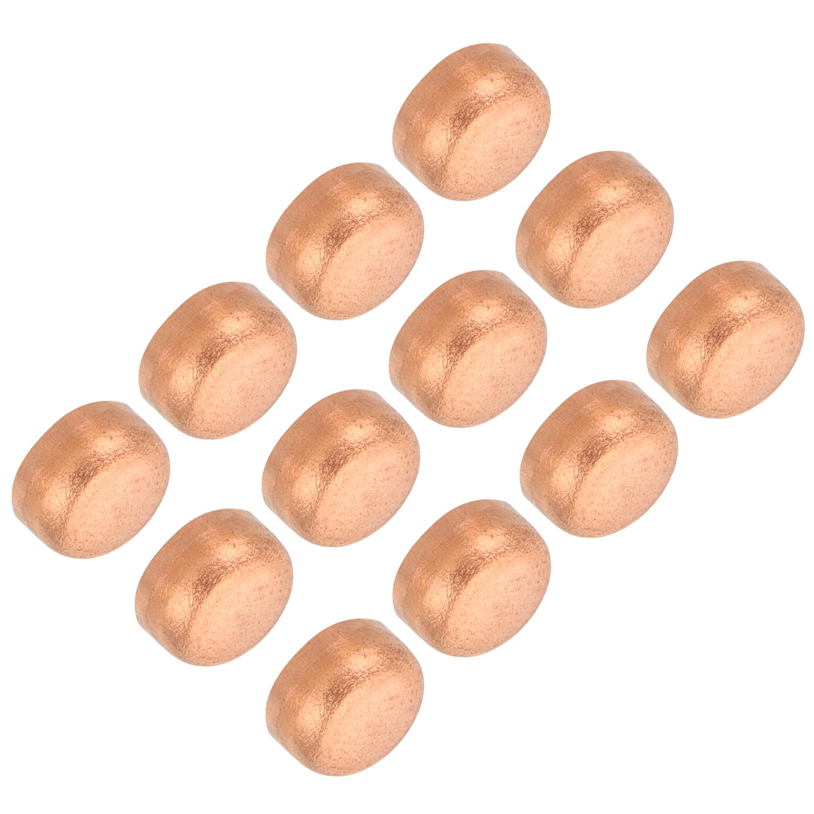 12Pcs 1/4 Inch ID Copper Pipe End Cap Copper Fitting Cap Sweat Plug Connection