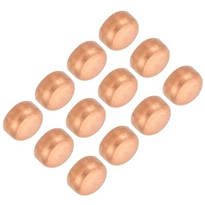 12Pcs 1/4 Inch ID Copper Pipe End Cap Copper Fitting Cap Sweat Plug Connection