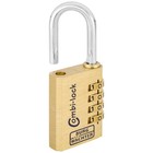 Burg-Wachter Combi 80 40 M SB Combination Padlock 40mm-80 CPL140, Brass