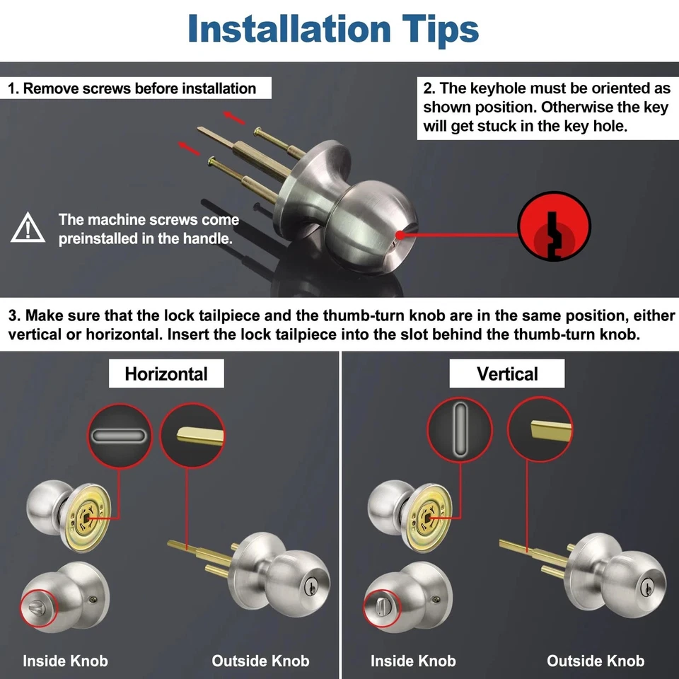 Juego combinado de perilla de puerta exterior y cerrojo de un solo cilindro con llave, llave A... Foto 3 de 4