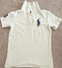 Polo Ralph Lauren Boys White Short Sleeve Polo Shirt with Large Logo