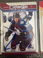 Chris Stewart Signed 2009/10 OPC O-PEE-CHEE Auto Card Wow!