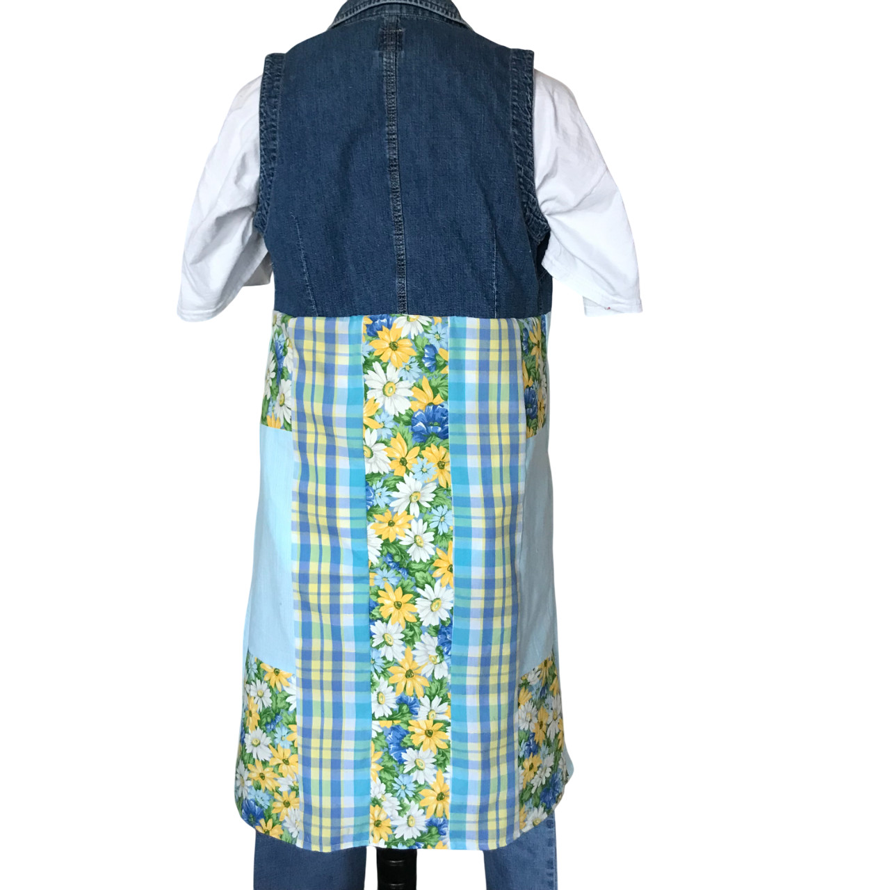 Handmade Patchwork Duster: Upcycled Boho Floral S… - image 2