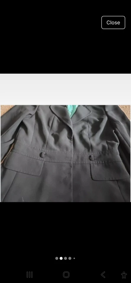 Designer: PLANET. Black Suit Jacket. Original Belt. Ladies Size UK 12 - Image 4 of 4