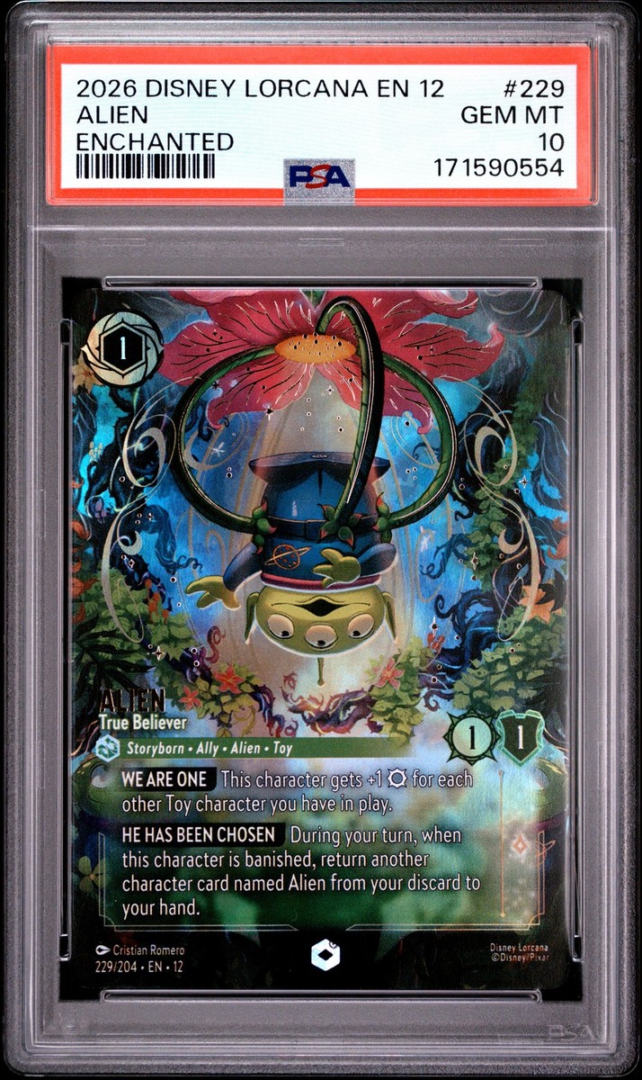 2026 DISNEY LORCANA EN 12-WILDS UNKNOWN ENCHANTED ALIEN - TRUE