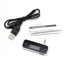 LCD 3.5mm FM Transmitter Car MP3 Player Wireless Audio For iPhone Samsung Pro