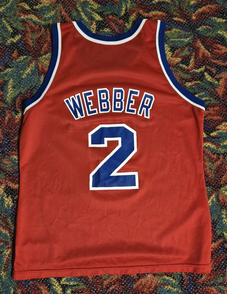 Vintage Washington Bullets Chris Webber Champion Jersey Size 44 (Large) - Image 2 of 4