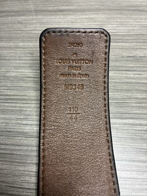 Authentic LOUIS VUITTON Paris M9346 LV Pyramide 40mm Belt