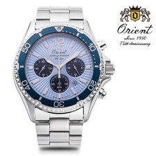 Orient Mako RN-TX0210L 75th Anniversary Model Sky Blue Dial Solar Men WristWatch