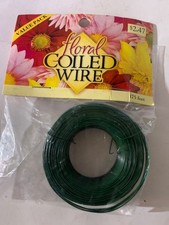 Floral Coiled Wire 175 Feet Green Value Pack For Crafting  Floral Arrangements