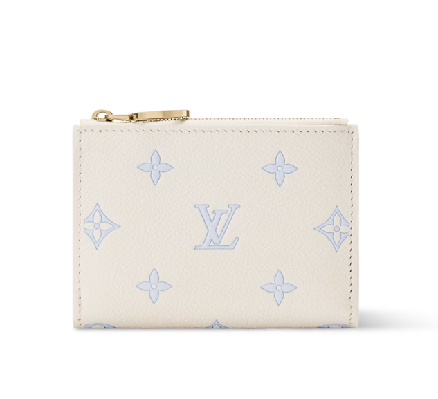 NEW Louis Vuitton Portefeuille Lisa Wallet Blue M27742 Women