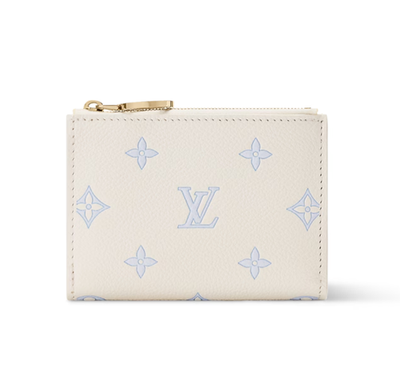 NEW Louis Vuitton Portefeuille Lisa Wallet Blue M27742 Women