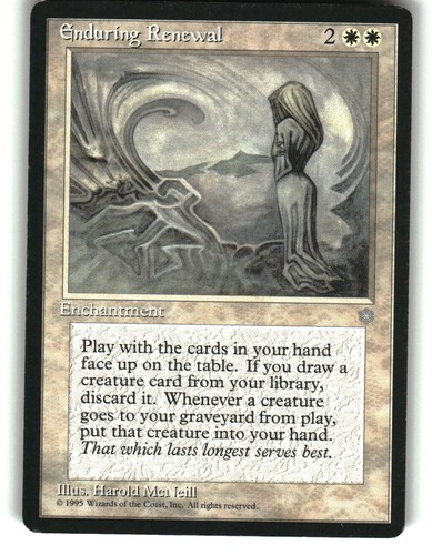 Magic The Gathering - Ice Age Enduring Renewal Rare 1995 - Picture 1 of 2