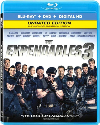 The Expendables 3 Blu-ray DVD Unrated Edition Also Includes Theatrical Version