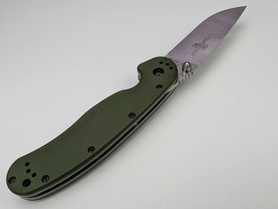 Ontario RAT I Linerlock Foliage Green Folding AUS-8 Steel Pocket Knife 8848FG - Image 4 of 4