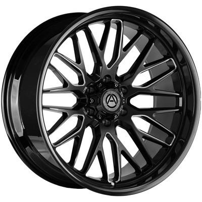 Artem A206 Novus Flow Formed 22x10 5x5'' -19mm Black/Milled Wheel Rim 22'' Inch