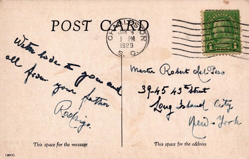 Clyde Steamship Company Postcard - 1929 - Picture 2 of 2