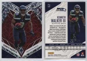 2022 Panini Phoenix Rookies Red Lazer /150 Kenneth Walker III #118 Rookie RC