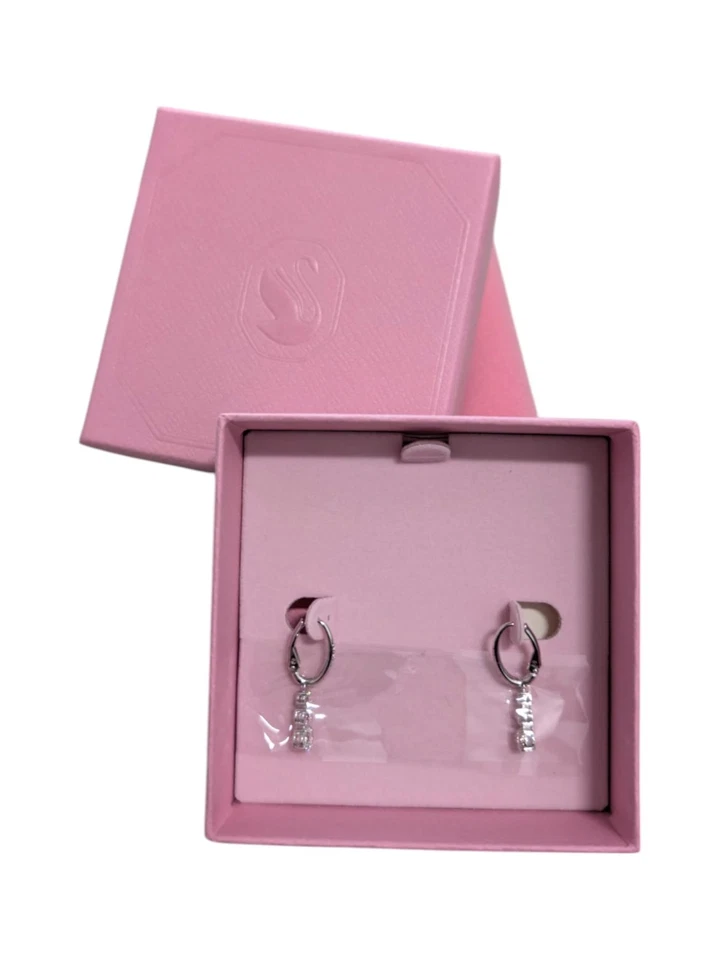 Swarovski 5416155 Stilla Attract Trilogy Drop Pierced Earrings MSRP $119 - Image 4 of 4