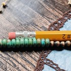 17" NAVAJO Pearl Desert Hubei Turquoise Southwest Native Beads Western Necklace — photo 5