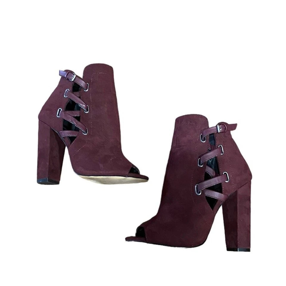 Botín de Tacón Daya by Zendaya Borgoña Talla 7 Foto 2 de 4