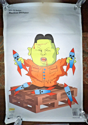 Lot of 9 Gun Fun Shooting Targets - Paper - 23'' x 35'' Clown, Ghost, Vitals