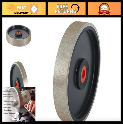 6'' CBN Grinding Wheel 150 Grit, Adjustable Bore, 1'' Wide for Bench Grinders
