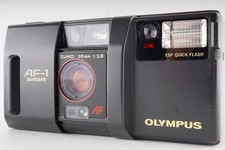 Exc 5 Olympus AF-1 QUARTZDATE Black Point Shoot 35mm From Japan