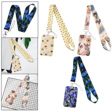 ID Card Bag Case with Lanyard Photocard Holder Hang Rope Neck Strap Keychain