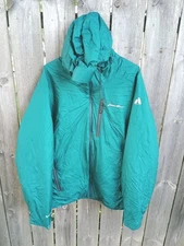 Eddie Bauer Weatheredge Pro First Ascent Down Jacket Mens XL Hooded Coat Green