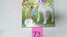 Play Day Unicorn Sprinkler Inflatable Kids Outdoor Water Toy Ages 3 White New