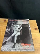 1997 Vintage 8X11 Print Ad FOR EPIPHONE ELECTAR GUITAR AMPS SEXY GIRL+TOUR BUS