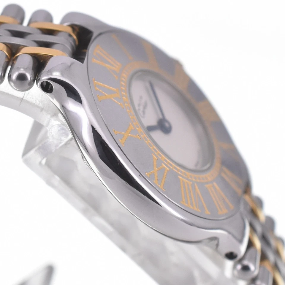 Reloj para dama CARTIER Must21 W10051F4 SS/GP esfera marfil Q#141165 descuento Foto 4 de 4