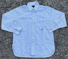 Tommy Hilfiger Men's Lt Blue Button Up Long Sleeve Size L Tommy Hilfiger Tag